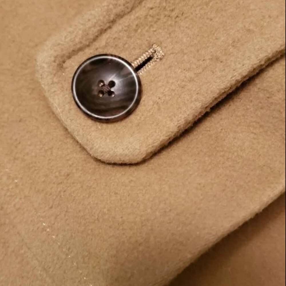 W sz 20 Lands End Camel Wool peacoat plus size - Picture 5 of 6